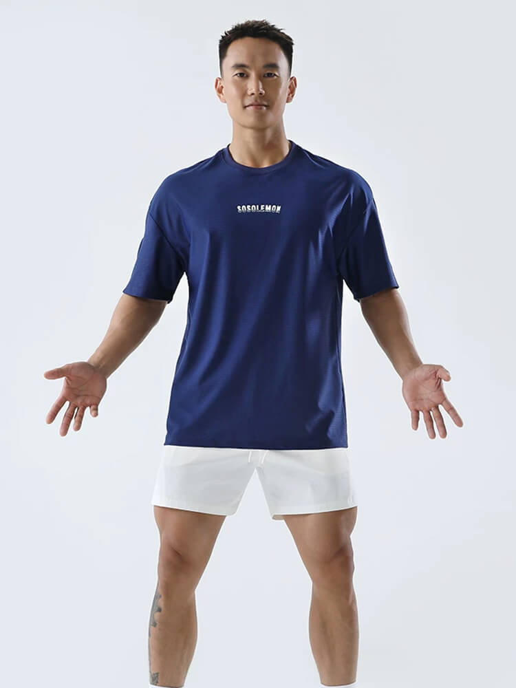 Loose Mesh Breathable Short Sleeve T-Shirt - Image 3