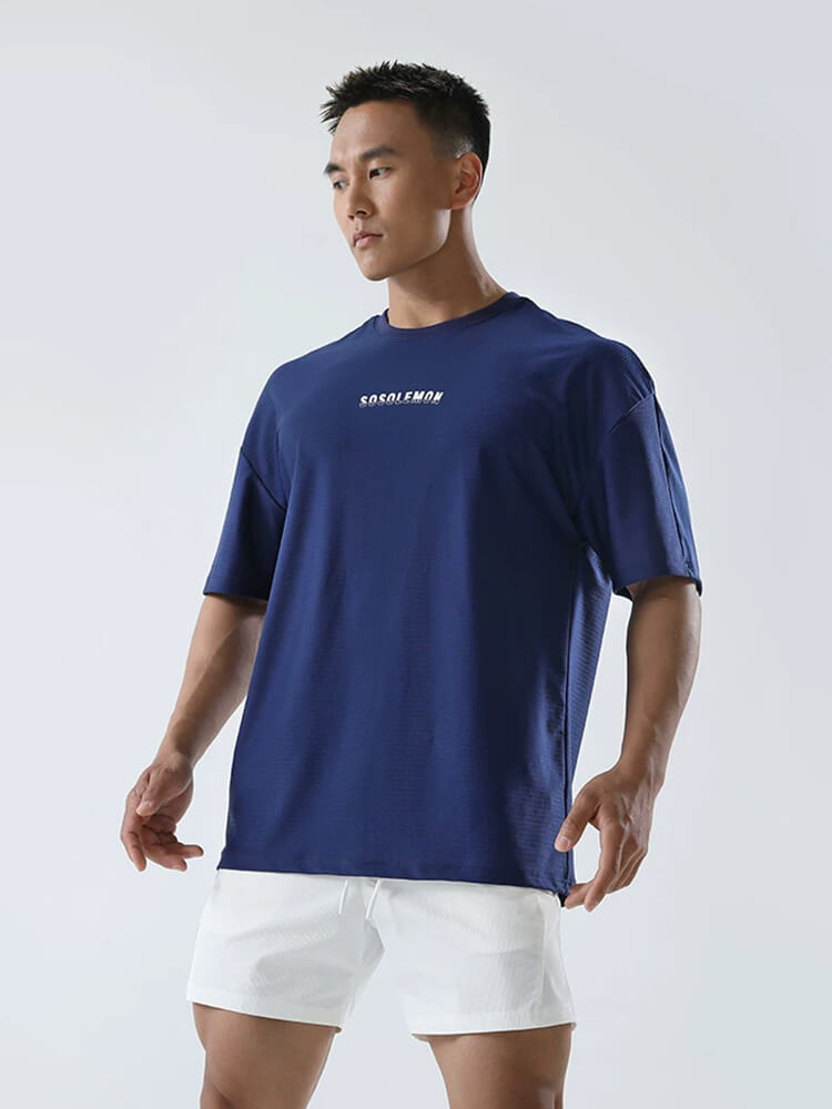 Loose Mesh Breathable Short Sleeve T-Shirt