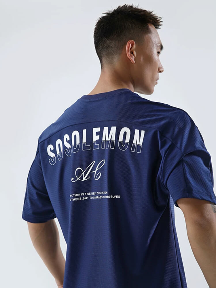 Loose Mesh Breathable Short Sleeve T-Shirt - Image 2