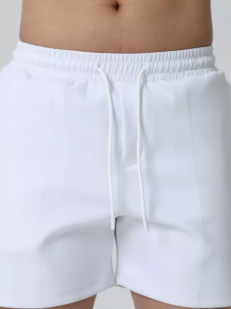 Elastic Waist Secure Pocket Training Casual Shorts - Image 4