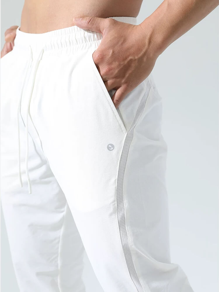 Breathable Mesh Panel Sports Pants - Image 5