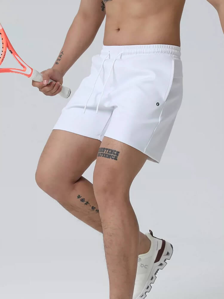 Elastic Waist Secure Pocket Training Casual Shorts - Image 2